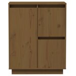 vidaXL Buffet Marron miel 60x34x75 cm Bois massif de pin