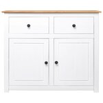 vidaXL Buffet Blanc 93x40x80 cm Pin Gamme Panama