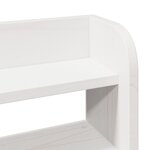 vidaXL Cadre de lit sans matelas blanc 160x200 cm bois de pin massif