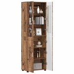 vidaXL Haut Armoire avec étagère FLORIN Bois ancien 60 x 35 x 182 cm