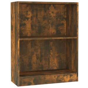 vidaXL Bibliothèque Chêne fumé 60x24x76 cm Bois d'ingénierie
