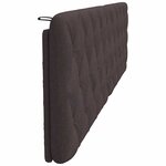 vidaXL Coussin de tête de lit marron foncé 200 cm tissu