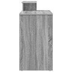vidaXL Bureau avec rangement Gris Sonoma 120 5 x 44 x 88 5 cm Bois d'ingénierie