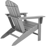 Tectake Chaise de jardin Janis  - gris