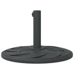 vidaXL Base de parasol pour mâts Ø38 / 48 mm 12 kg rond