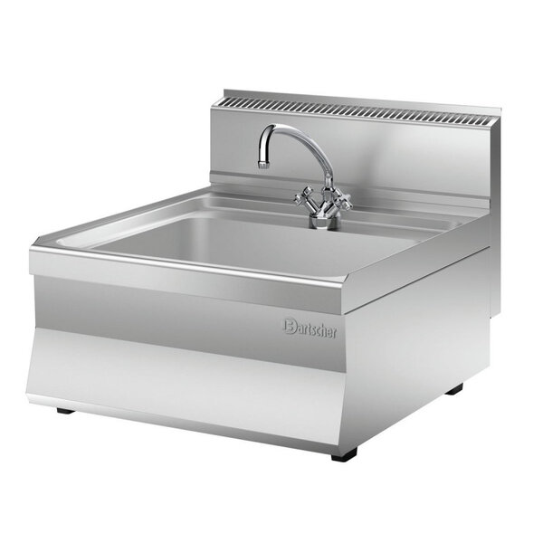 Lave mains monotrou -évier 650 -l400 -at -bartscher -  - acier inoxydable 600x650x295mm
