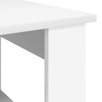 vidaXL Table basse Blanc 72 x 50 x 50 cm Bois d'ingénierie