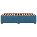 vidaXL Cadre de lit bleu 80x200 cm velours