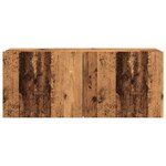 vidaXL Meuble TV mural vieux bois 100x30x41 cm