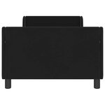 vidaXL Cadre de lit pour enfants avec tête de lit Noir 80 x 200 cm