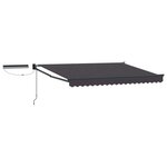 vidaXL Auvent rétractable électrique Anthracite 3 x 2 5 m