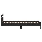 vidaXL Cadre de lit Chêne noir 90 x 200 cm Bois d'ingénierie