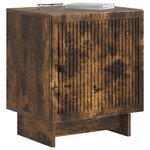 vidaXL Cabinet de chevet 2 Pièces Chêne fumé 43 x 34 5 x 50 cm