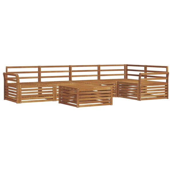 vidaXL Ensemble de canapés d'extérieur 6 pc Naturel