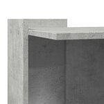 vidaXL Meuble de bac à litière pour chat gris béton bois d'ingénierie