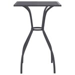 vidaXL Table de jardin anthracite 50x50x72 cm treillis d'acier