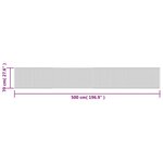 vidaXL Tapis rectangulaire noir 70x500 cm bambou