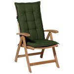 Madison Coussin de chaise à dossier bas Panama 105x50 cm Vert