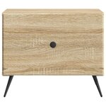 vidaXL Table basse Chêne Sonoma 49 x 50 x 40 cm Bois d'ingénierie