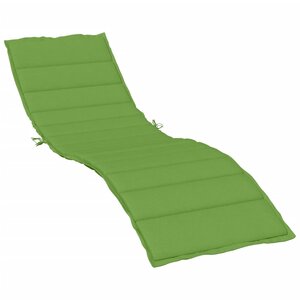 vidaXL Coussin de chaise longue vert mélangé 200x70x4 cm tissu