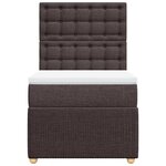 vidaXL Sommier à lattes de lit avec matelas Marron foncé 80x200 cm