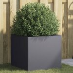 vidaXL Jardinière anthracite 42x40x39 cm acier laminé à froid
