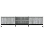 vidaXL Meuble TV sonoma gris 160x35x41 cm bois d'ingénierie et métal