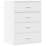 vidaXL Buffets 2 Pièces blanc 60x39x80 cm bois d’ingénierie