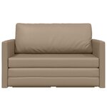 vidaXL Canapé-Lit 110cm Cappuccino Simili cuir