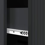 vidaXL Armoire à tiroirs Noir 33 x 34 5 x 90 cm Bois d'ingénierie