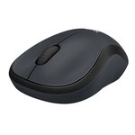 Logitech souris silencieuse m220 silent - sans fil - gris/noir