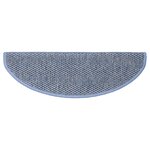 vidaXL Tapis d'escalier autocollants 30 Pièces 56x17x3 cm bleu