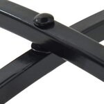 vidaXL Ensemble de bistro mosaïque noir et blanc fer et céramique