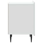 vidaXL Cabinet de chevet 2 Pièces Blanc 43 x 34 5 x 52 cm