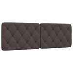 vidaXL Coussin de tête de lit marron foncé 160 cm tissu