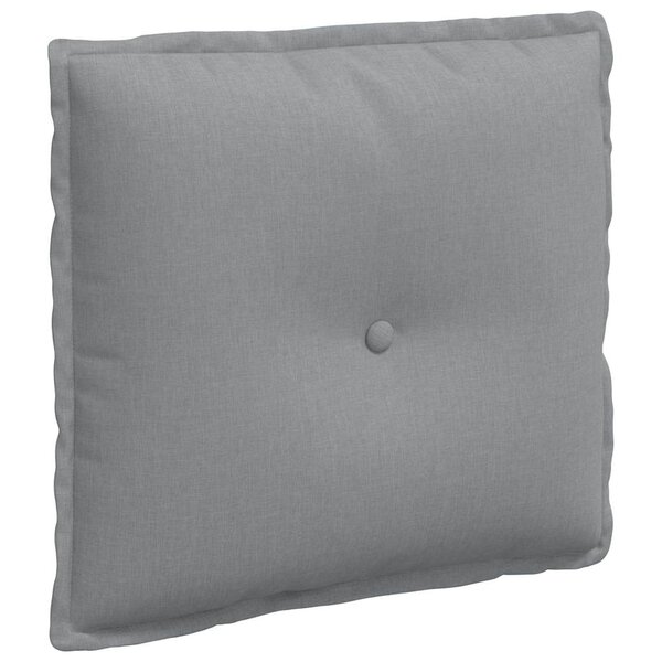 vidaXL Coussin de Dos Gris clair 50 x 19 x 45 cm tissu