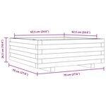 vidaXL Jardinière 70x70x26 5 cm bois massif douglas