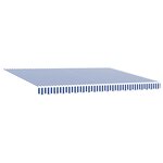 vidaXL Auvent rétractable automatique bleu et blanc 450x300 cm