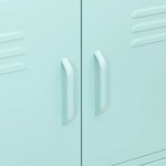 vidaXL Armoire de rangement Vert menthe 80x35x101 5 cm Acier