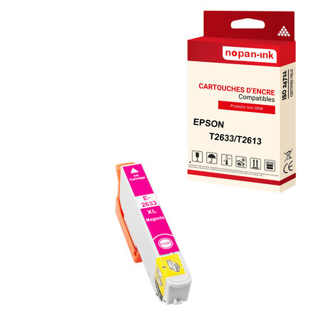 Nopan-ink - x1 cartouche epson t2633 xl t2633xl compatible