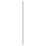 vidaXL Tête de lit métal blanc 193 cm