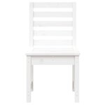 vidaXL Chaises de jardin lot de 2 blanc 50x48x91 5 cm bois massif pin