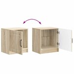 vidaXL Cabinet de chevet Chêne Sonoma 43 x 34 5 x 47 cm