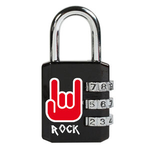 Cadenas à Combinaison avec Motif Imprimé  Rock  6 2 x 3 2 x 1 4 cm