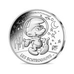 Monnaie de 10 euro argent schtroumpf cosmonaute