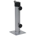 vidaXL Base de parasol pour mât Ø38/48 mm argenté acier