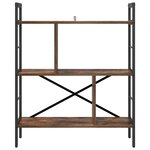 vidaXL Étagère Chêne fumé 75 x 30 x 91 cm Bois d'ingénierie