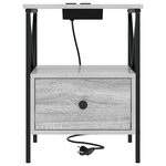 vidaXL Cabinet de chevet 2 Pièces Sonoma gris 41.5 x 40.5 x 55 cm