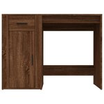 vidaXL Bureau Chêne marron 100x49x75 cm Bois d'ingénierie