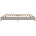 vidaXL Cadre de lit sans matelas gris clair 180x200 cm tissu